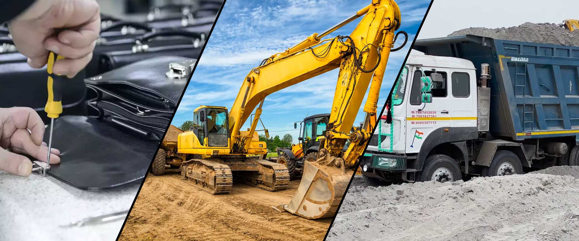 Excellence in Finished Leather Goods, Excavator Work & Fly Ash Transportation Services.